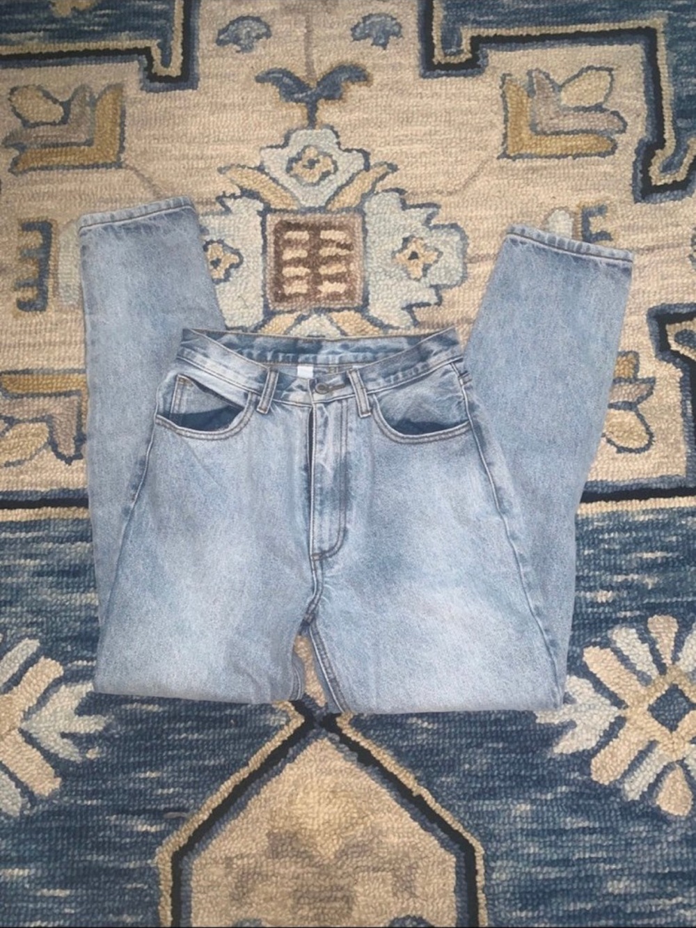 Brandy Melville Light Blue Slim Straight Jeans
